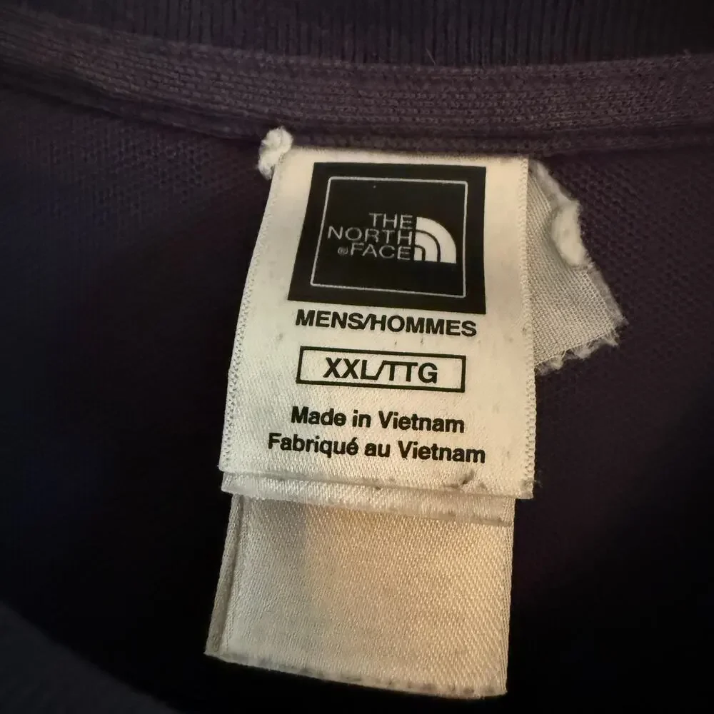 THE NORTH FACE | Y2K Vintage Men's Navy Blue Pique Polo Shirt | XXL